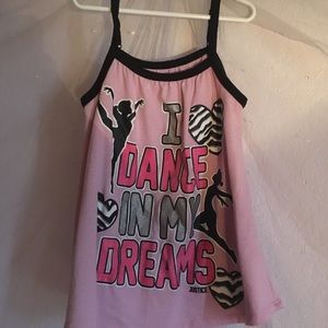 Justice Dance pajama shirt